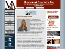 Tablet Screenshot of adamsinsure.com